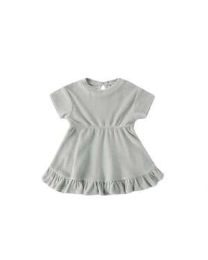NEW QUINCY MAE girls terry dress in sage